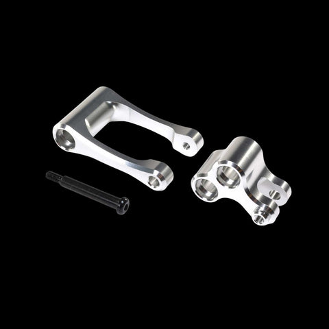 Aluminum Knuckle & Pull Rod, Silver: Promoto-MXZ-LOS364001