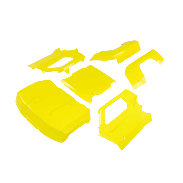losi-5ive-t-3-0-body-set-complete-flo-yellow-los-4348
