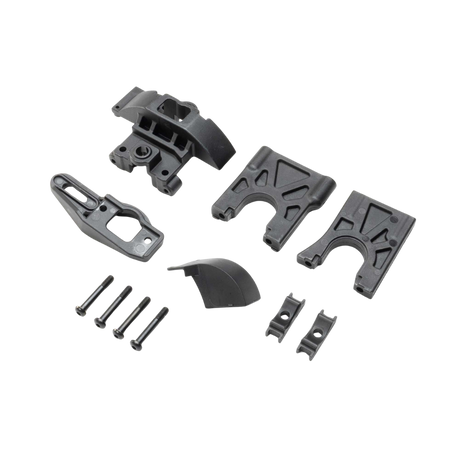 Losi 5IVE-T 3.0 center differential mount set with plastic brackets and hardware, LOS-4327