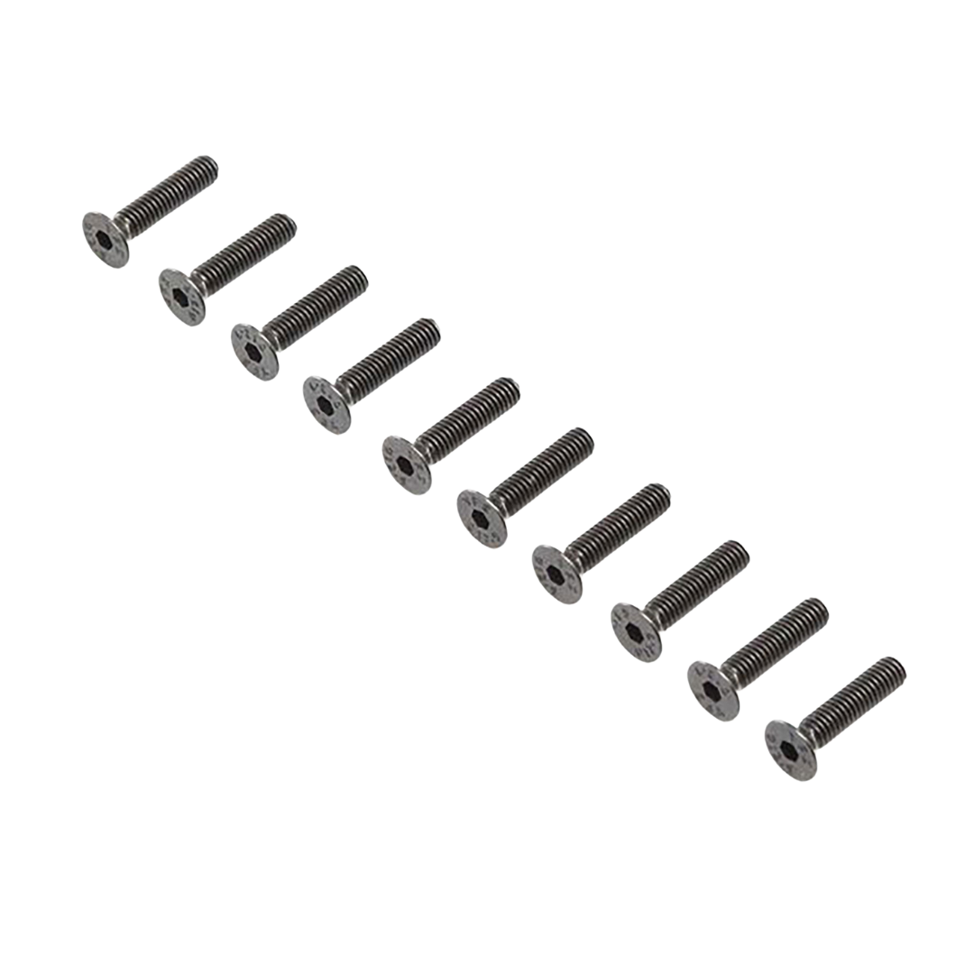 Losi steel flat head screws M4 x 20mm, pack of 10, LOS-4043