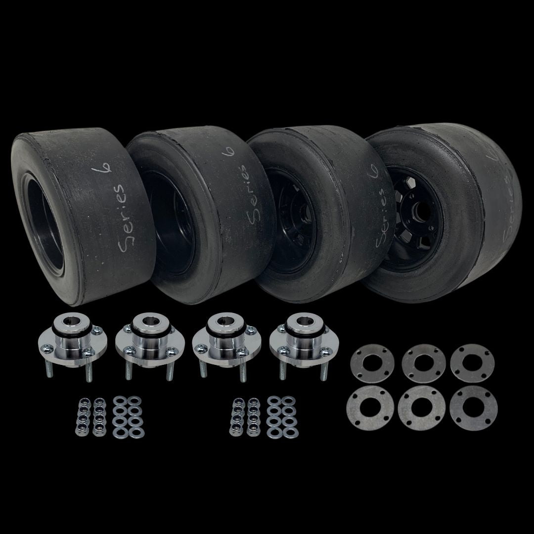 LOSI / VEKTA BRP 7"x 3" racing slicks - complete kit