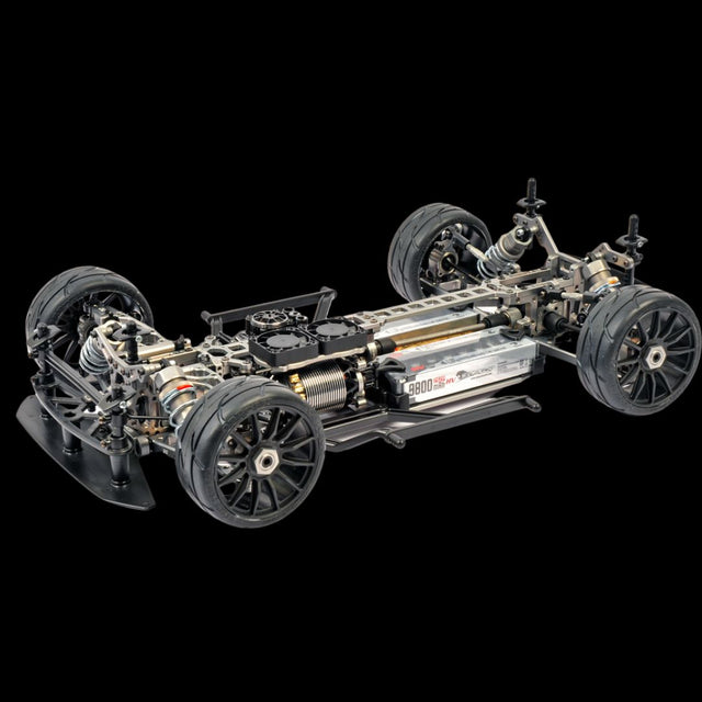 MCD OCTOX Ultimate front three quarter chassis view without body with tires