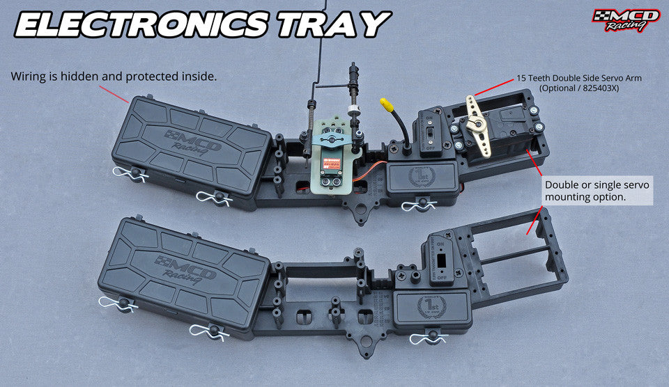 MCD W5 intuitive radio tray design
