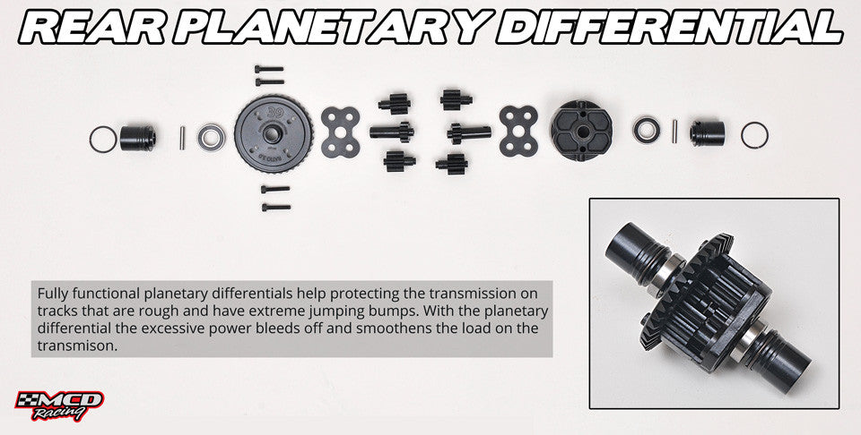 MCD W5 Rear planetary gear differential