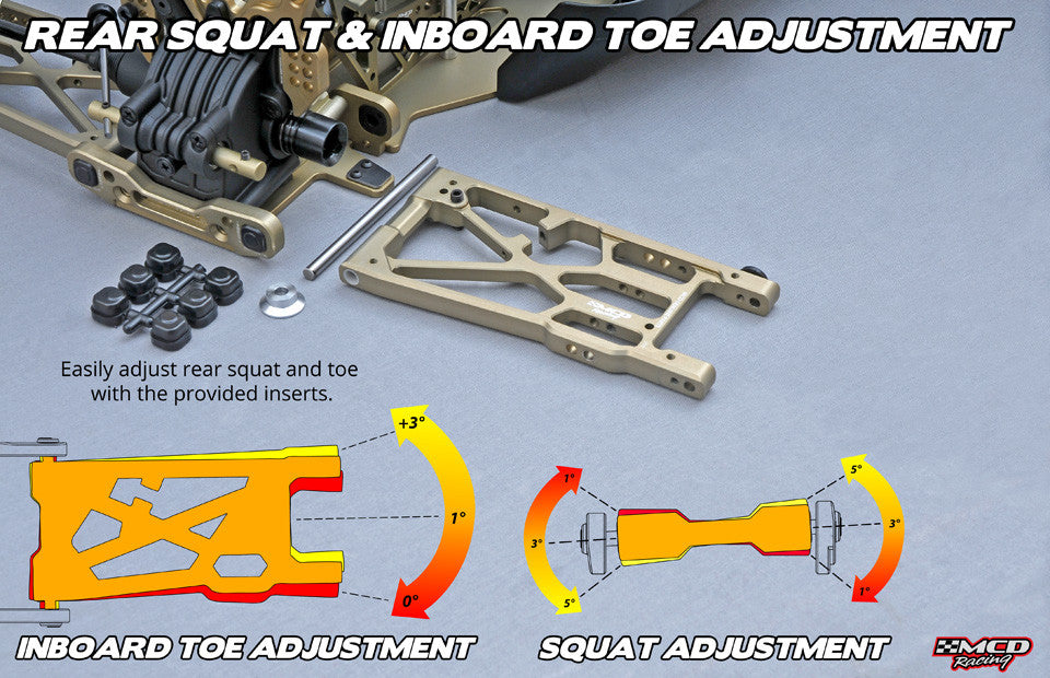 MCD W5 Alloy suspension with adjustments