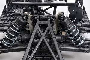 Close up focus view of the front shock tower MCD XR5 Rally