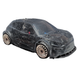 Car body shell on a white background