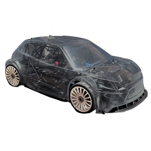 Car body shell on a white background