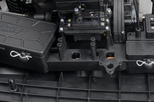 MCD XS5 Competition radio tray throttle servo mount