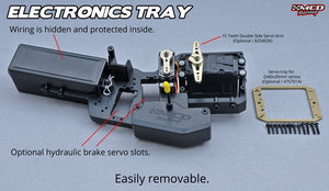 MCD XS5 Electronics tray with hidden wiring