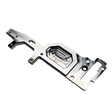 Outlaw billet ALX Twin 80 and 100cc upper deck in raw silver, with CNC machined pocket, engraved ALX logo and mounting holes