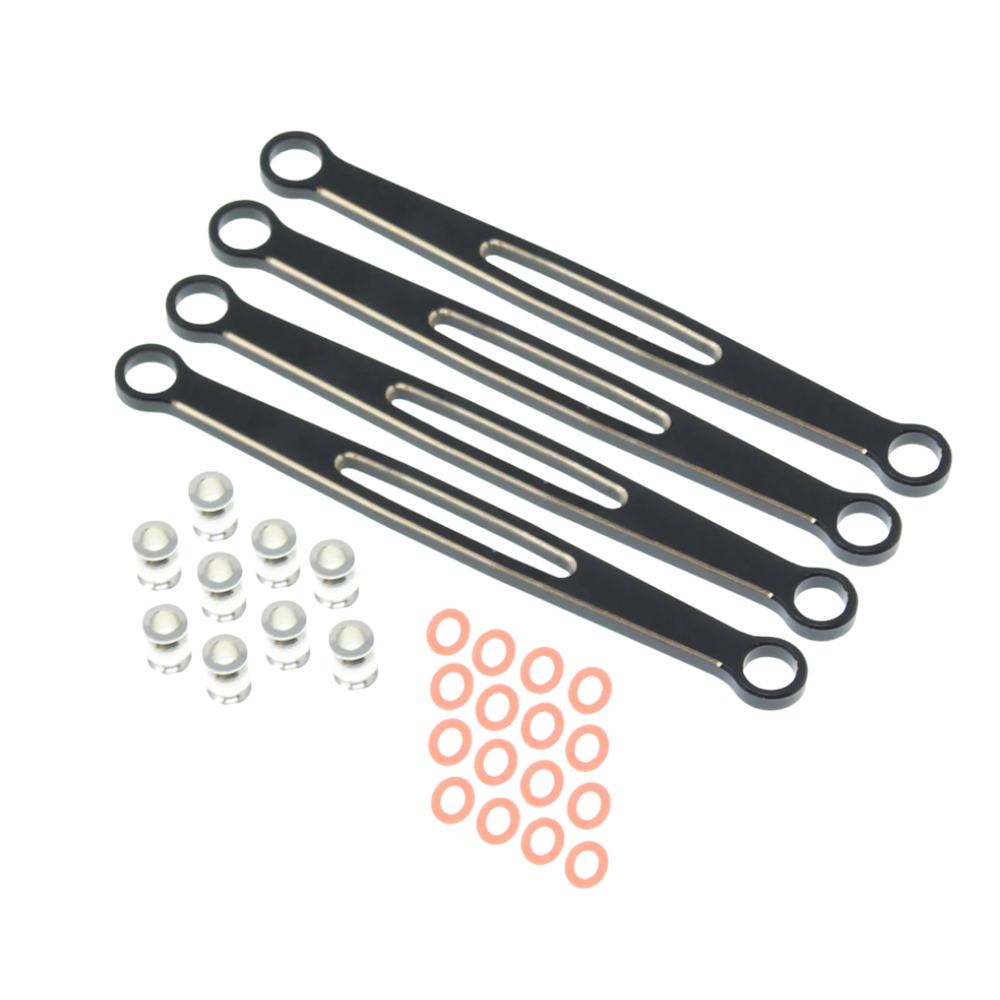 Ascent 18 Brass Front & Rear Upper Links Black (4pcs) [RER30279]