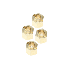 Ascent 18 Brass Wheel Hexes (4pcs) [RER30380]