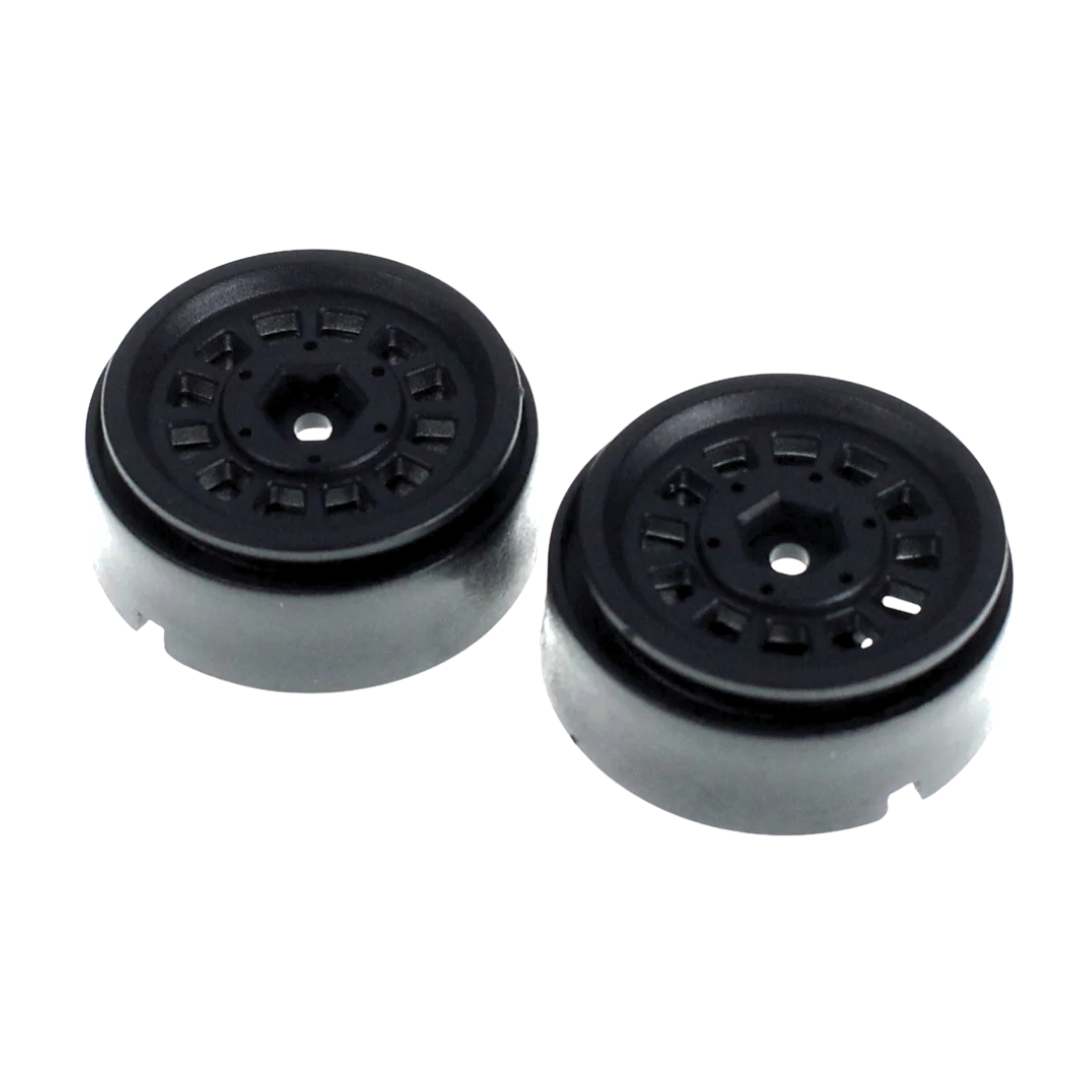 Ascent 18 Black 1.3" Apex Beadlock Wheels Plastic (1pr) [RER42129]