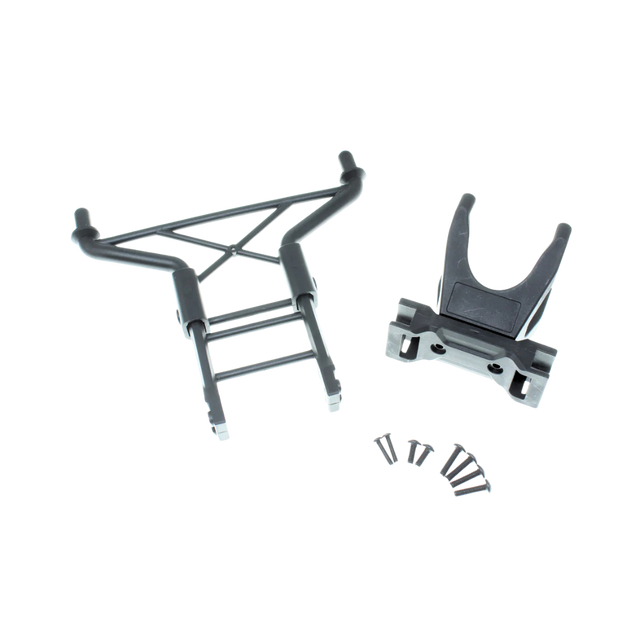 Two black brackets on a white background