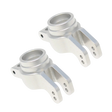 Two metallic mechanical components on a white background