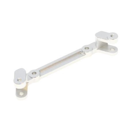 Metallic bracket on a white background