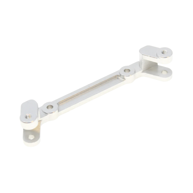 Metallic bracket on a white background