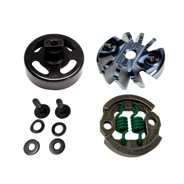 Full Taylor Kraken V3 clutch upgrade kit with bell housing, clutch backplate, hardware and shoe assembly