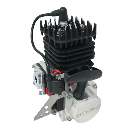 Engine block with visible branding on a white background