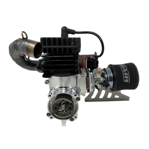 Engine or motor assembly on a white background