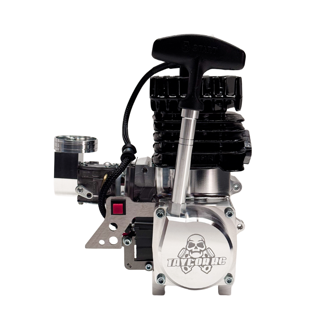 Engine with visible brand logo on a white background