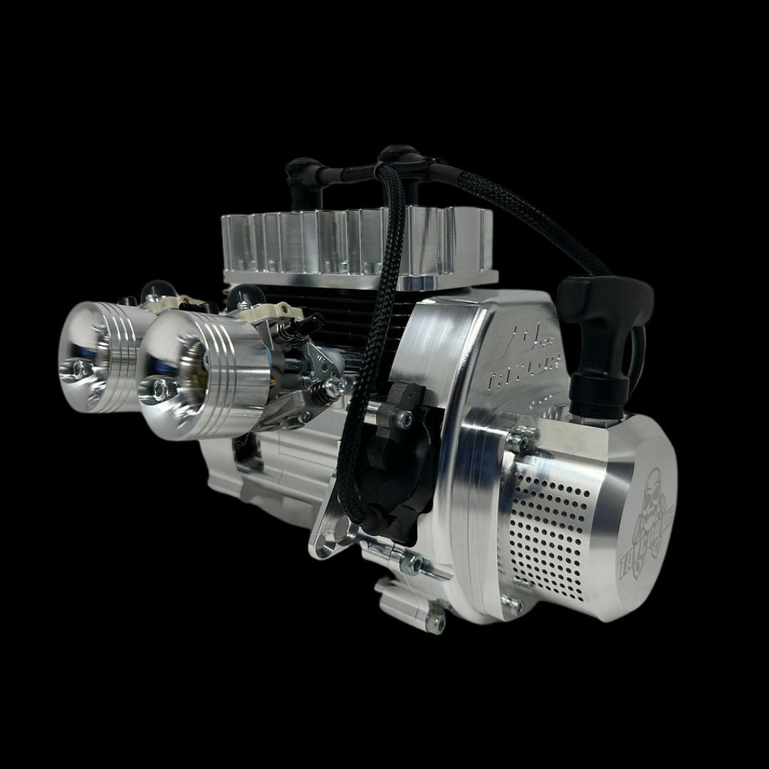 TAYLOR 70cc Billet Twin Cylinder RC Engine Complete Package
