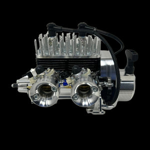 TAYLOR 70cc Billet Twin Cylinder RC Engine Complete Package