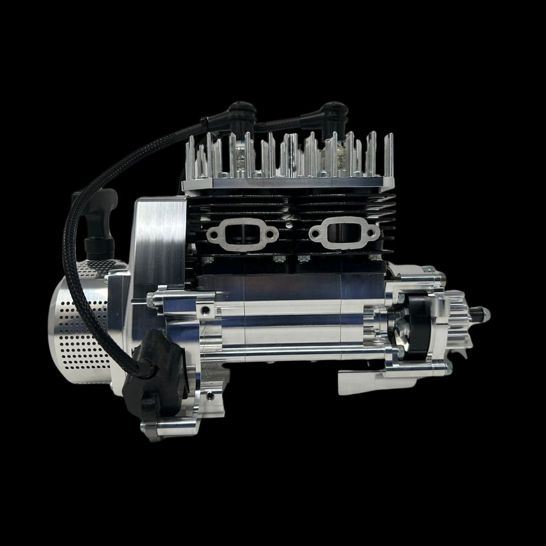 TAYLOR 70cc Billet Twin Cylinder RC Engine Complete Package