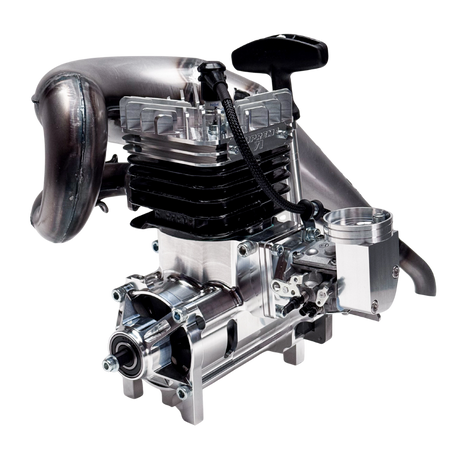 Metallic engine on a white background