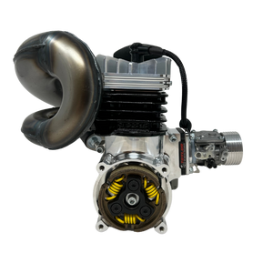 Motor engine on a white background