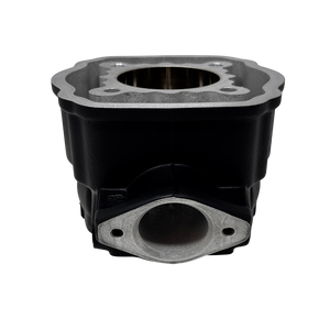 Metal engine cylinder head on a white background