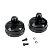Taylor RC Kraken Losi shock replacement bleeder shock cap, KRC9213, angled view showing the eyelet top with mounting screws and O-rings