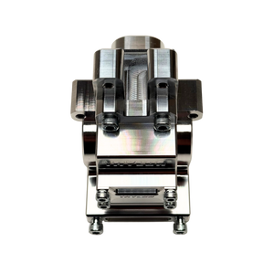 Metal mechanical component on a white background