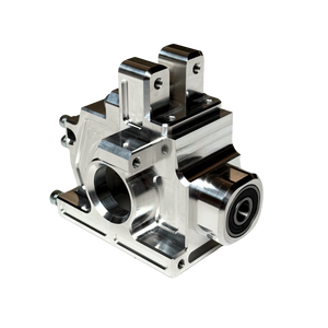 Metal mechanical component on a white background