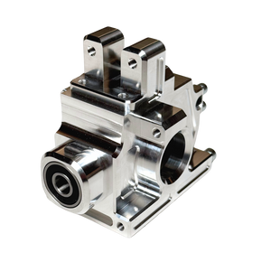 Metal mechanical component on a white background