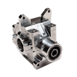 Metal mechanical component on a white background