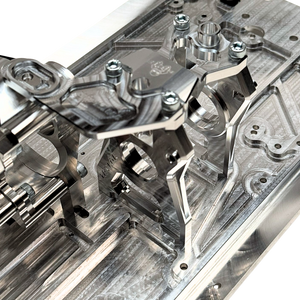 Close-up of a metallic mechanical component with intricate details