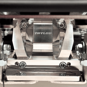Close-up of a Taylor gearbox with metal components.