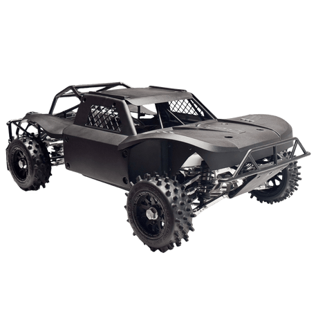 Black off-road vehicle model on a transparent background
