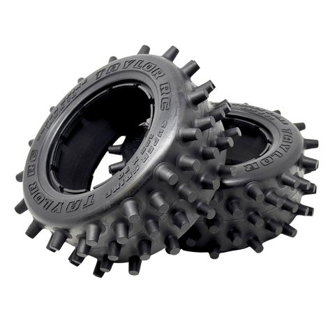 Taylor 195mm Super Spike Tyres with Foam Inserts (2pcs)