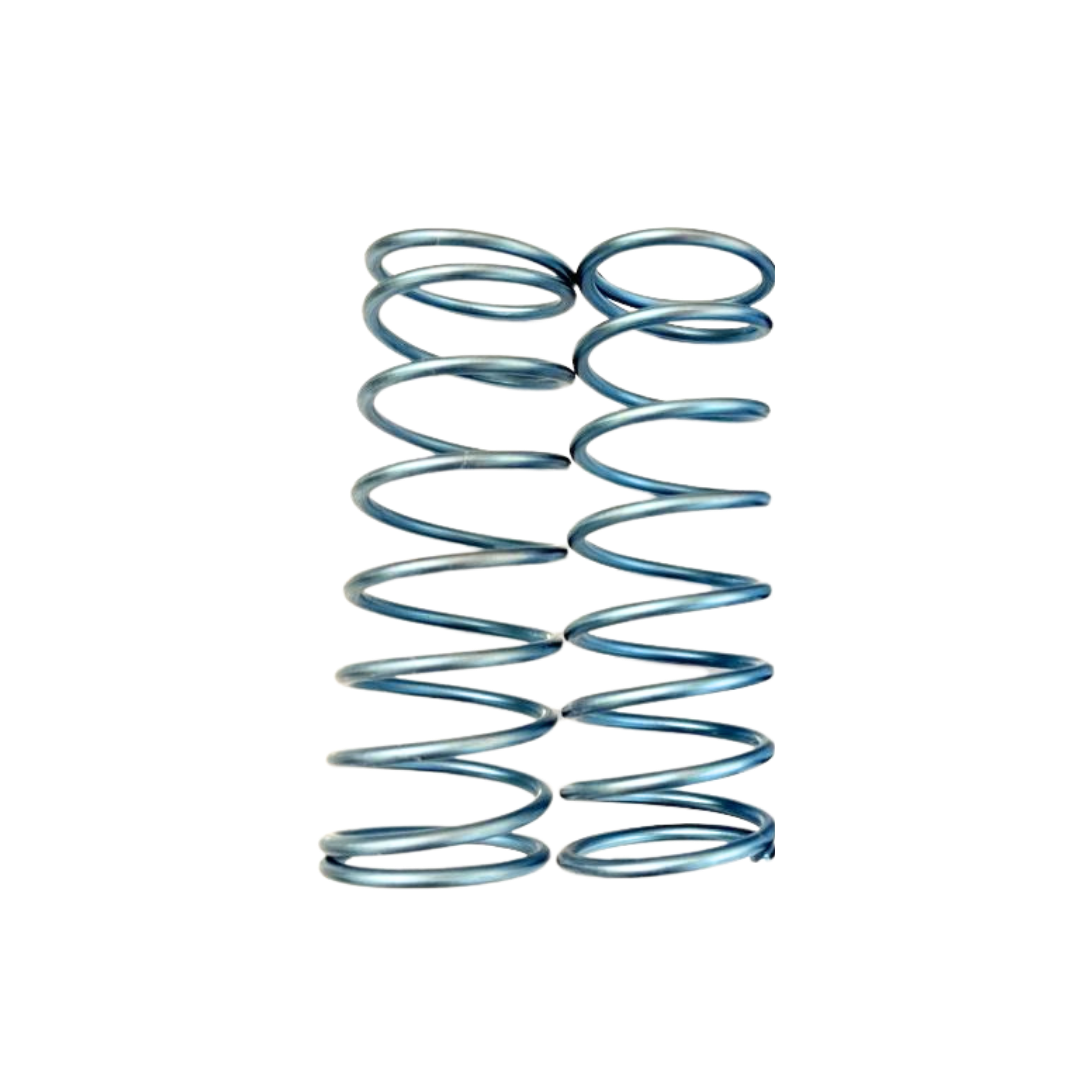 TZZ titanium front shock springs, 3.5mm soft, sky blue