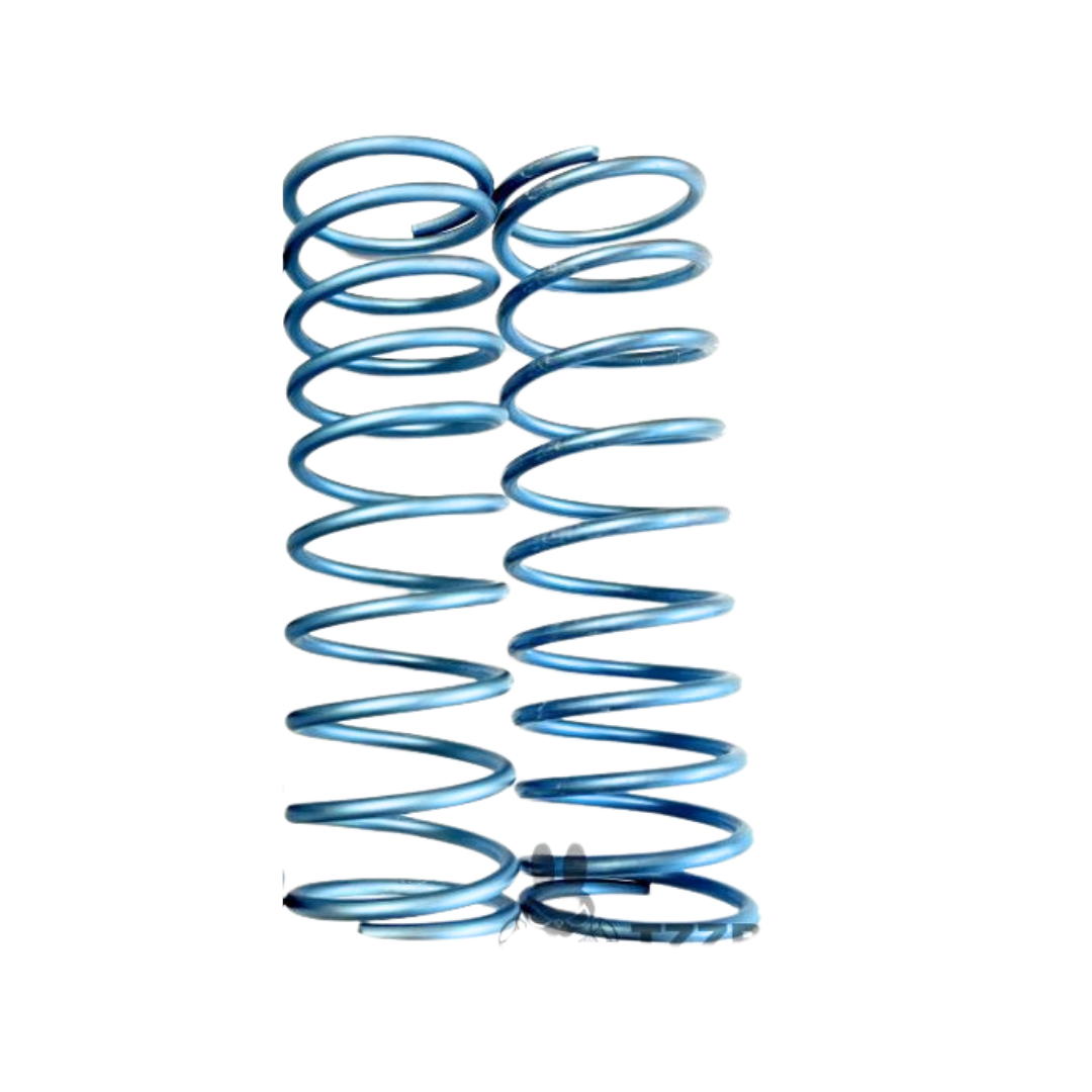 TZZ titanium rear shock springs, 3.5mm soft in sky blue