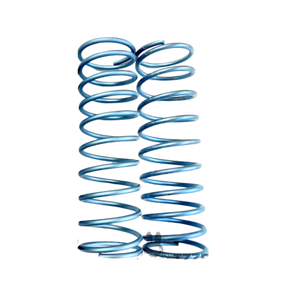TZZ titanium rear shock springs, 3.5mm soft in sky blue