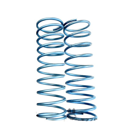 TZZ titanium rear shock springs, 3.5mm soft in sky blue