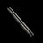 Two titanium mcd shock shafts on a black background