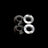 titanium silver conical washers on a black background