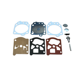Set of gaskets and seals on a white background