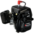 Zenoah G260RC 2-stroke gasoline engine with a black body, silver metal components, a red fuel cap, and a black air filter cover, shown on a white background.
