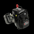Zenoah G290RC 29cc Petrol 2-Stroke Single Cylinder Car Engine with 4 Bolt Fixing, shown with exhaust and clutch attached.